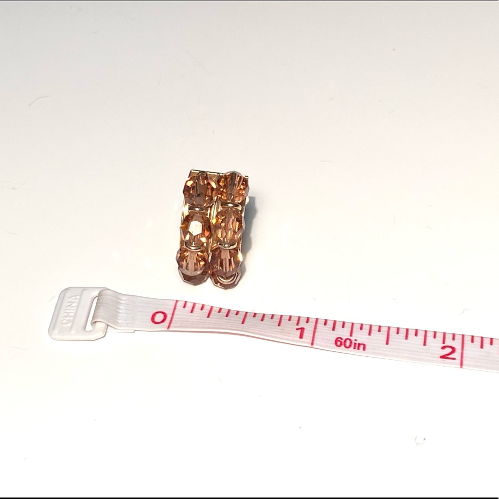 Napier Crystal Clip On & Pink Screw Back Earrings - Picture 13 of 14